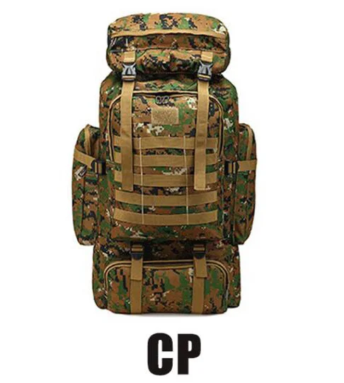 CP Swat 80L водонепроницаемый альпинистский походный военный тактический рюкзак Кемпинг Альпинизм Открытый Спорт Molle 3P дорожные сумки - Цвет: CP