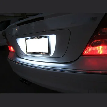 

1 Pair LED License Plate Lights White 2835 SMD Canbus 6000-6500K 12-30V