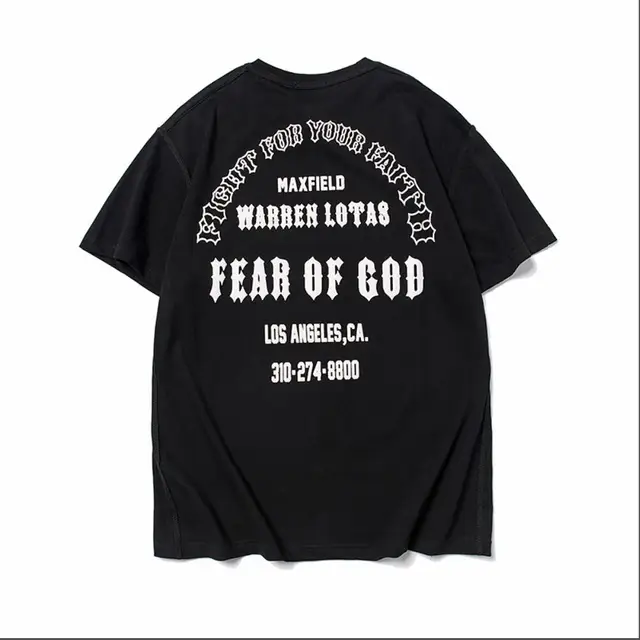 FEAR OF GOD 2021 Latest O-Neck Short-sleeved T-Shirt 1