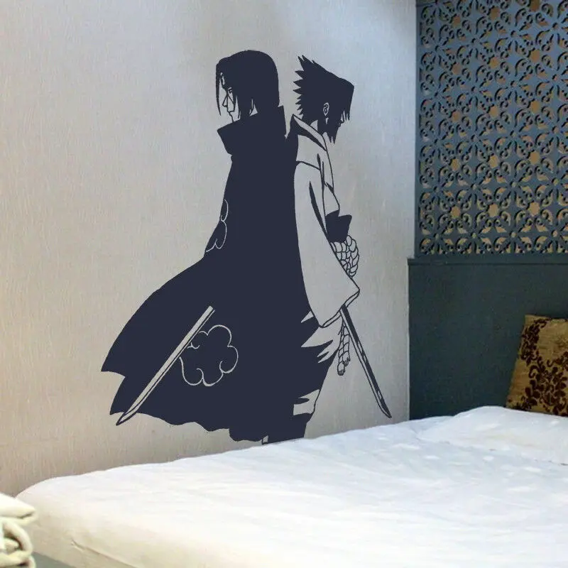 Cartoon Anime Naruto Wall Sticker Baby Nursery Kids Room Naruto Anime Wall Decal Bedroom Playroom Vinyl Decor (1)