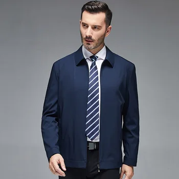 

NAMTHEUN 2020 new spring and autumn men jacket business casual male polyester three solid color comfortable coat куртка мужская