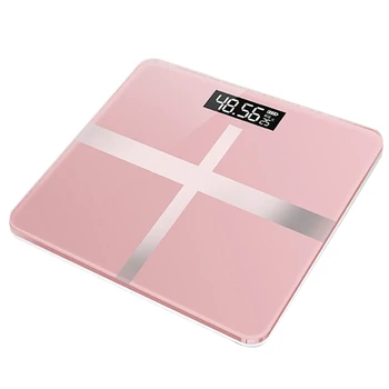 

1Pcs Rechargeable Weighing Scale Male and Female Usable Digital Weight Scale LCD Display Glass Smart Electronic Scale