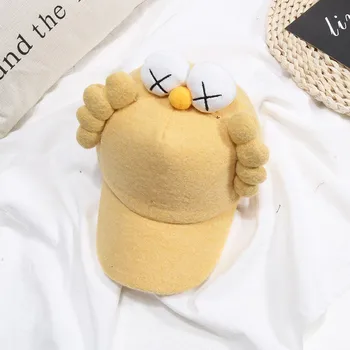 

Autumn Winter Girls Boys Children Cartoon Caps Hats Adjustable Sun Protection Casual Ear Design Visors
