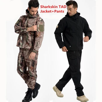 

Men Outdoor Waterproof Jackets TAD V 5.0 XS Softshell Hunting Outfit Thermal Clothes Tactical Camping Hiking Breath Sport Suit