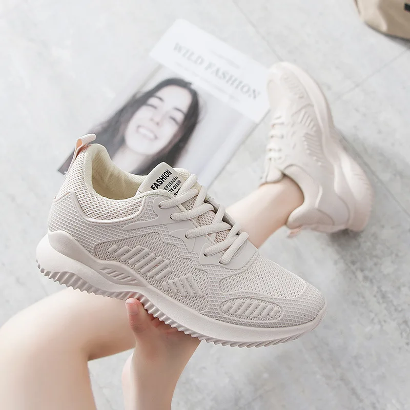 

Autumn WOMEN'S Shoes 2019 New Style Casual Sports Shoes Women's Mesh Breathable Small Coconut Shoes Women's Running Shoes