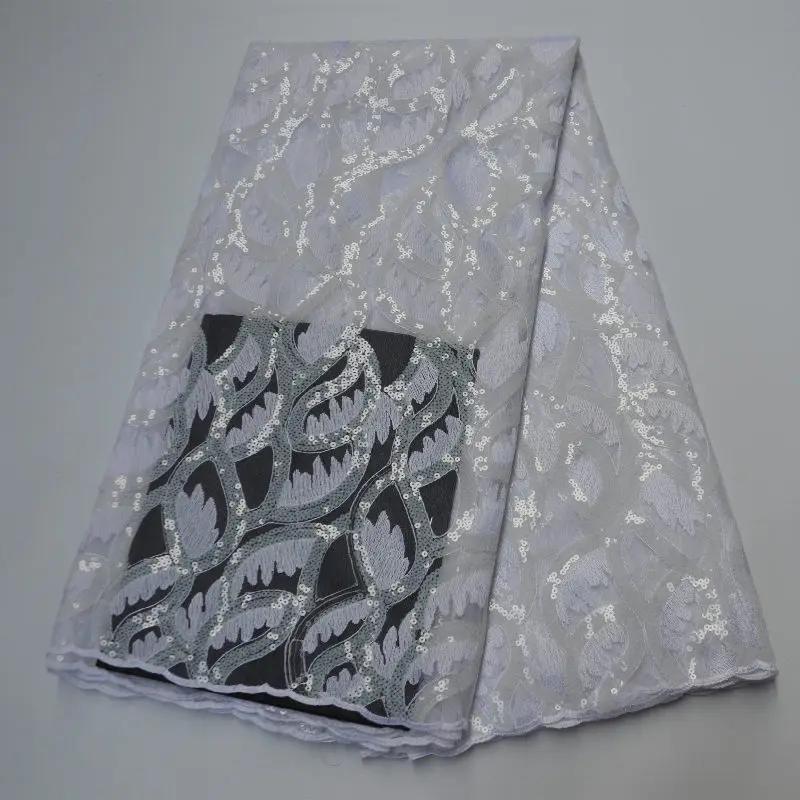 

5yards Nigerian Lace Latest African Lace 2020 Bridal Lace Fabric Red color African High Quality Rhinestones Lace Fabric