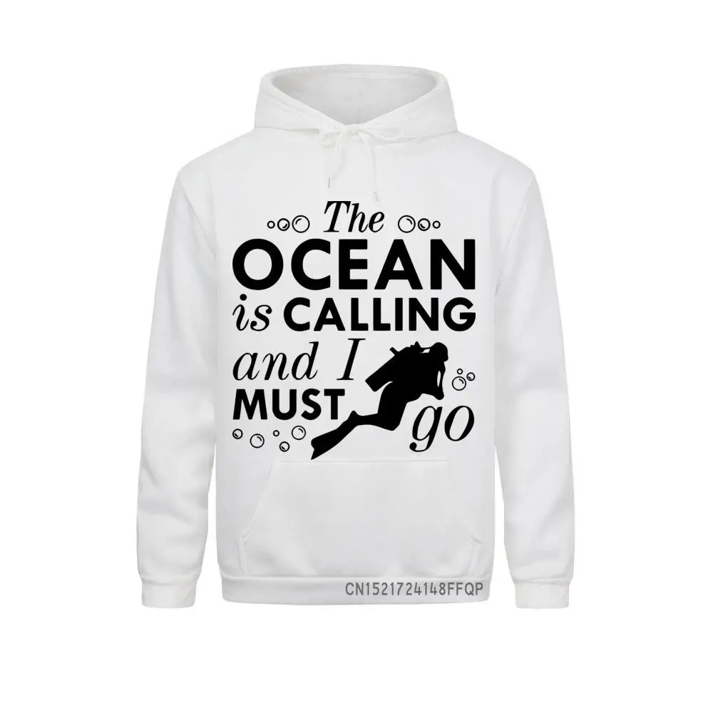 

Scuba Diver Winter Hoodies Pullover Men Oversized Funny Sweatshirts Novelty Adult Print Diving Pocket Pullover Brand Clothing