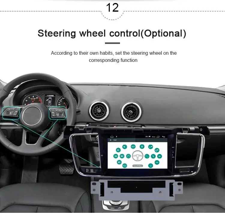 Top JDASTON Android 9.0 Car DVD Player For PEUGEOT 508 Stereo GPS Navigation multimedia Player 1 Din Car Radio Steer Wheel Control 12