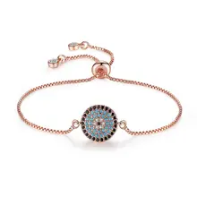 Круглый регулируемый браслет из циркона отличный подарок для лучшего друга и большой или маленькой сестры