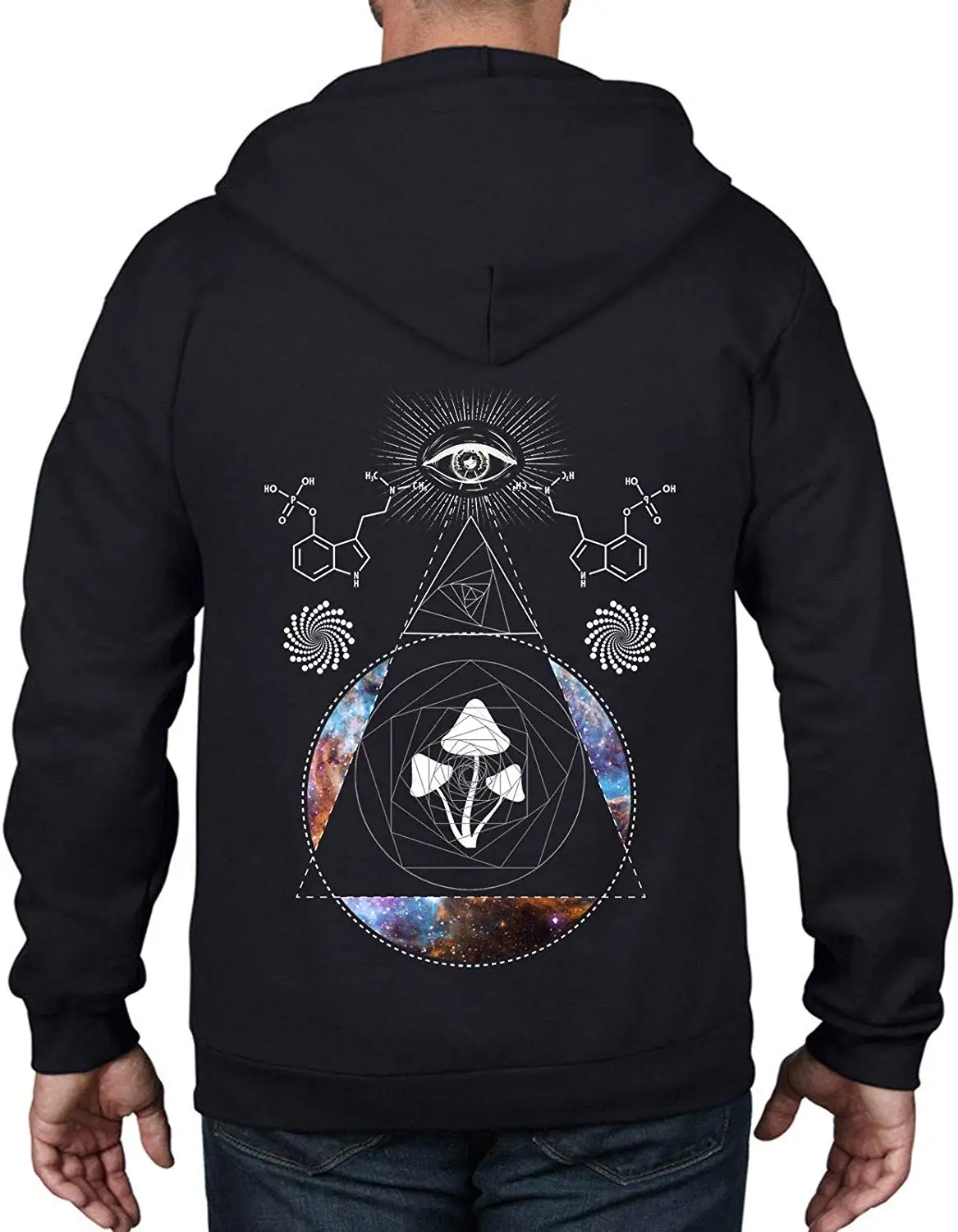 

Tribal T-Shirts Magic Mushroom Trip Full Zip Hoodie winter summer coat streetwear gym jogger hoodies Sweatshirts