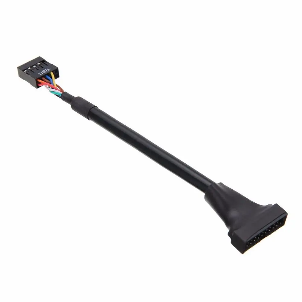 USB 3,0 20 контактный разъем для материнская плата USB 2,0 9-контактный Женский конвертер адаптер CableLightweight и портативная конструкция