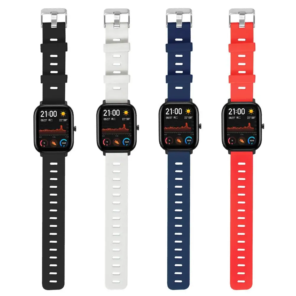 Силиконовые спортивные часы ремешок для Huami Amazfit GTS сменные браслеты ремни Xiaomi