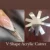 Pro 9 Размеров Easy French Cut V-образные Наконечники Маникюрный Край Триммер Shaped Stainless Steel Line Tools Nail Art Acrylic Cutter TG#10
