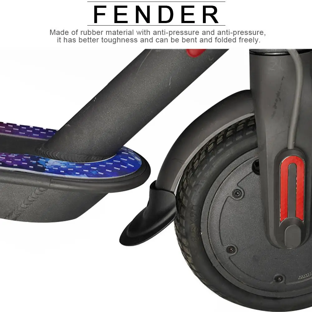 

Front Rear Fender Mud Retaining For Xiaomi M365 Pro Warning Light Fenders Rear Brake Pads Rubber Parts Vibration Shining
