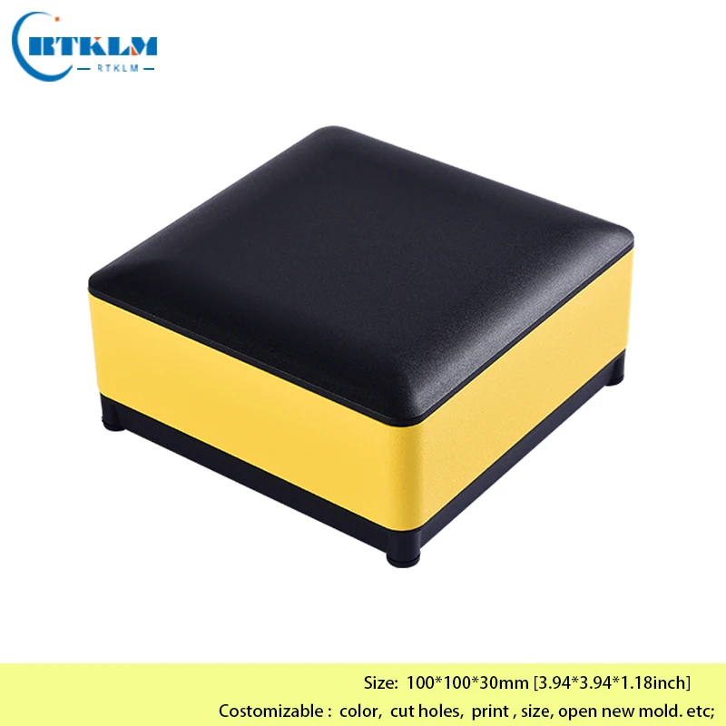 Aluminium metal box DIY junction box aluminium electronic project box diy case housing amplifier enclosure 100*100*30mm