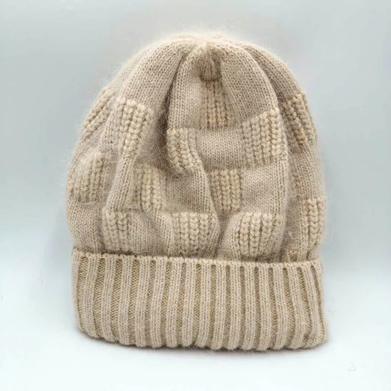 

Beanie Hats For Woman Wool Angora Cap Rabbit Cashmere Winter Hat New Fashion Autumn Beanie Female Casual Soft Warm Gorros Bonnet