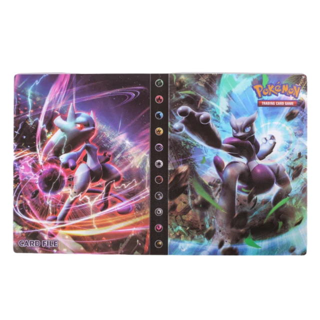 240pcs Pikachu Photo Album Notebook Pokemon Playing Cards Map Display Binder GX VMAX EX Letters Protector Cards Book Folder Gift 23