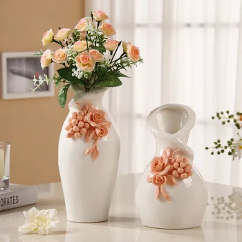 

Creative Handcrafted Vases for Weddings Centerpieces Flower Vase Ceramic Vase Filler Tabletop Fine Porcelain for Home Decoration