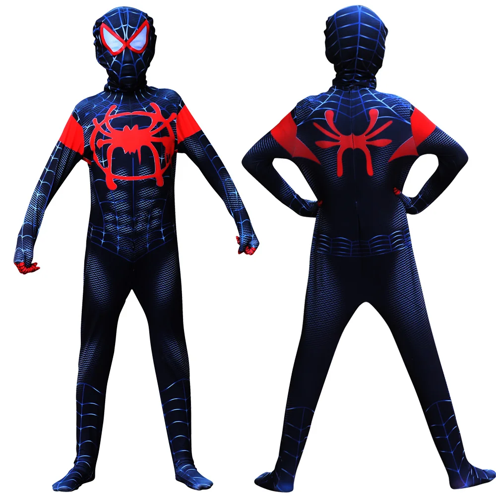 Online Nuevo disfraz de Halloween para niños Spiderman versos spider Miles moral juego de rol disfraz zentai Spiderman