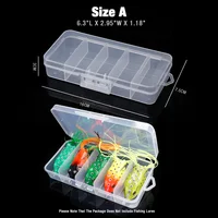 TREHOOK Super Sturdy 5-Compartments Fishing Tackle Box 3
