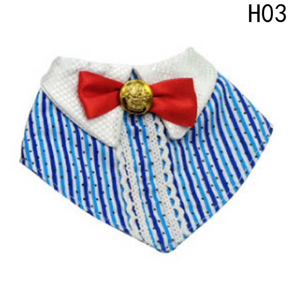H03 Высокое качество, 1 шт., прекрасная комнатная собачка, шарф-воротник сохраняет Регулируемый бандана для щенка качество кошка с бантом-галстуком-бабочкой воротник Лидер продаж - Цвет: H03