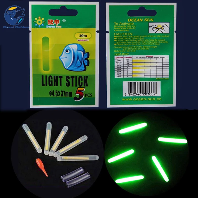 Night Fishing Float sticks Lights Chemical Luminous Glow light Stick 5/30/60/120/240pcss in Green Color fishing accessories fishing tackle fishing float fishing bobber fishing glow stick fishing light fishing light stick