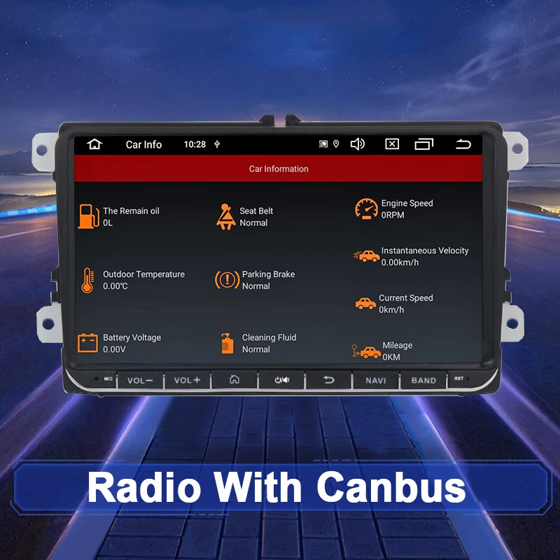 " Android 9.0 автомобильный радиоприемник gps навигатор для Volkswagen Skoda Octavia golf 5 6 touran passat B6 polo tiguan yeti rapid multimedia