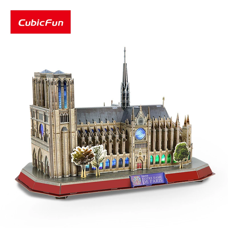 CubiFun 3D Строительная модель пазл из бумаги Нотр дама Парижа дети 10 + лет взрослые