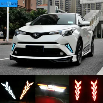 

2Pcs For Toyota CHR C-HR 2016 2017 2018 2019 LED Daytime Running Turning Signal Light DRL Fog Lamp Brake light Lamp
