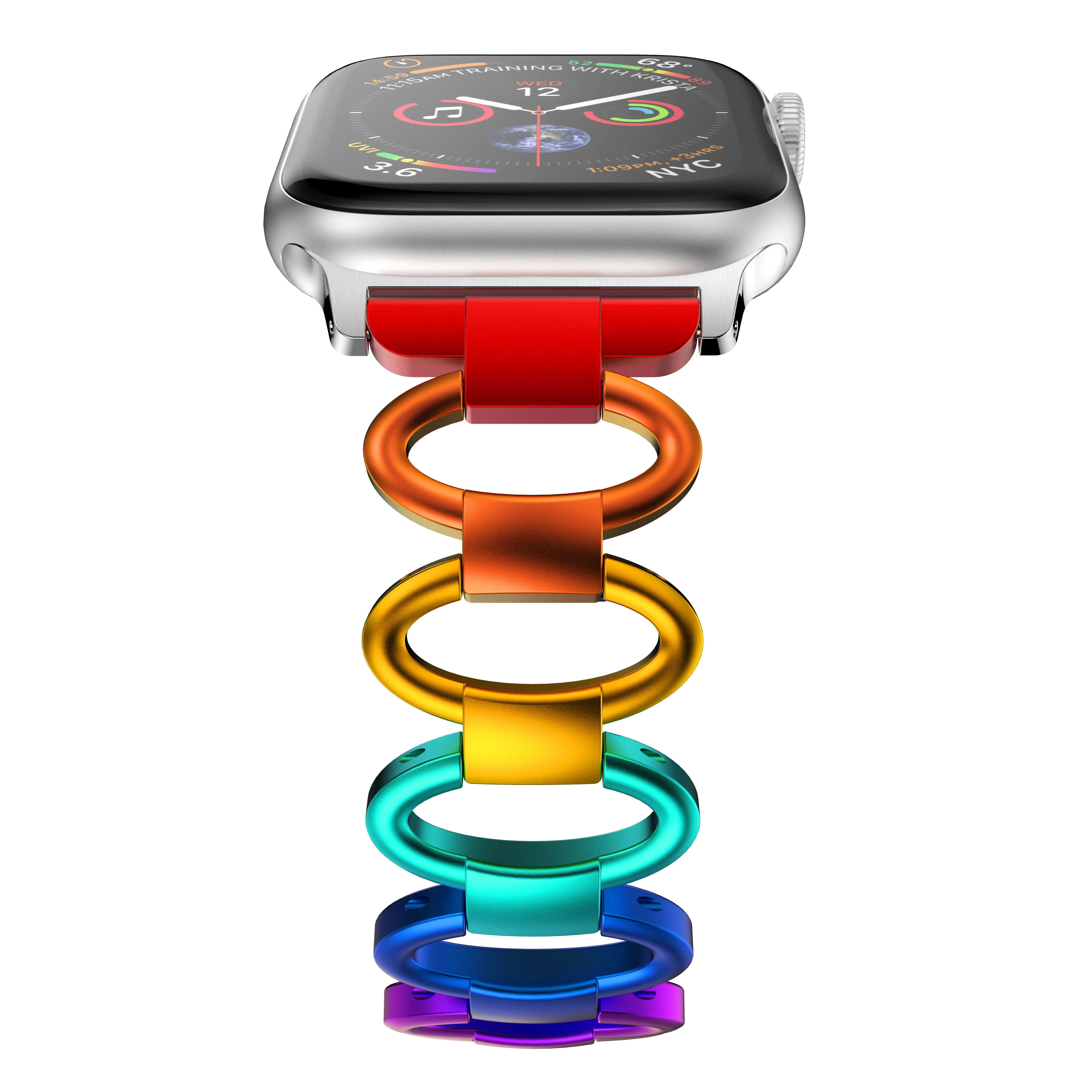Ремешок для часов Apple watch 5 4 3 2 1 38 мм 40 42 44 браслет женщин из нержавеющей стали