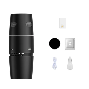 

Vehicle Air Purifier Vehicle Oxygen Bar Formaldehyde Removal PM2.5 Black