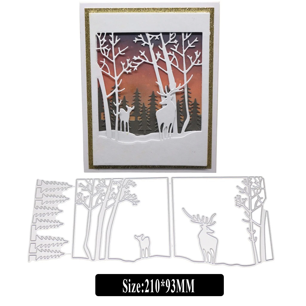 

Small Deer Cutting Dies for Card Making, URYKE Die Cuts Stencil Metal Pattern Template for DIY Embossing Scrapbooking New 2019