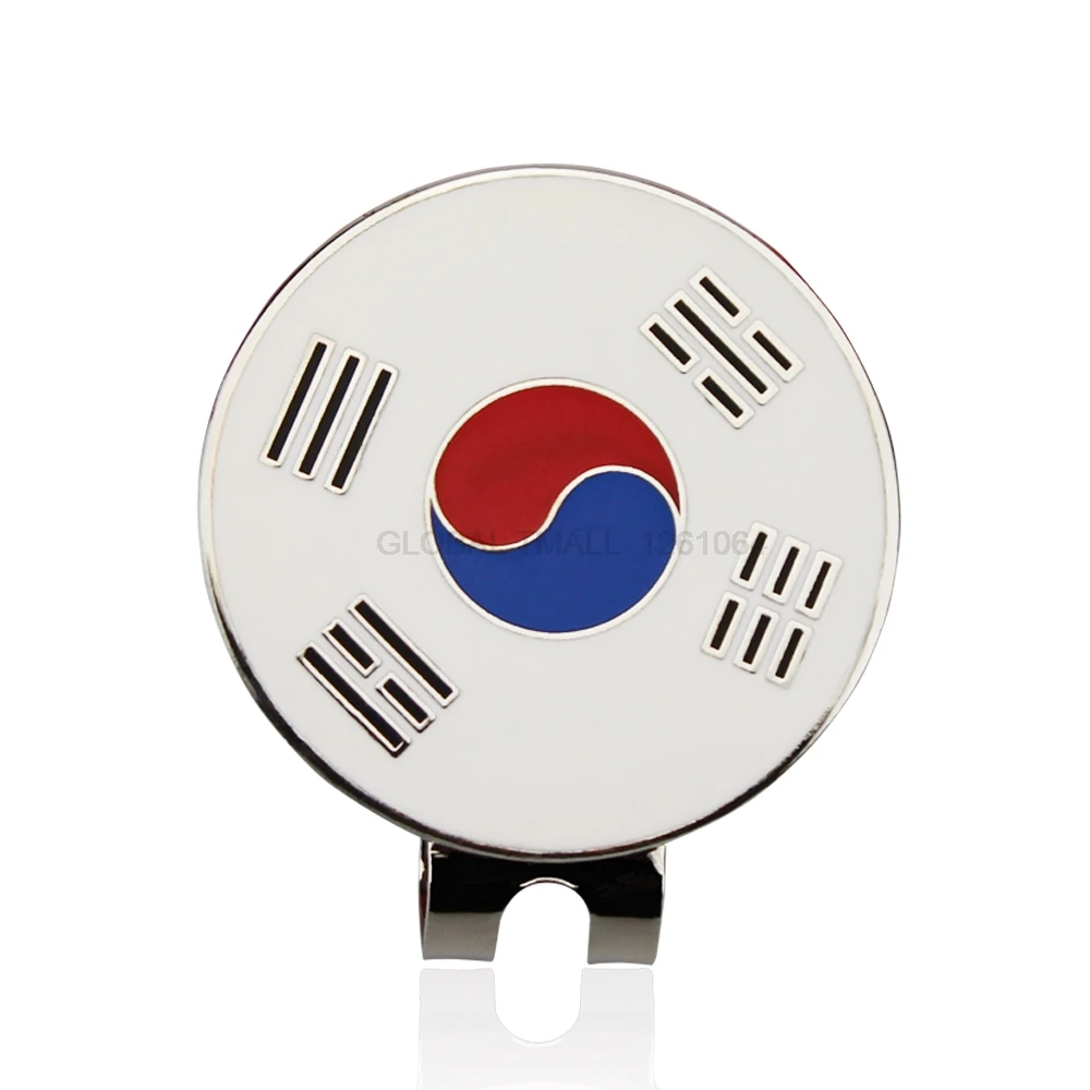 30MM 1.18 inch Golf Ball Marker w Magnetic Golf Cap Hat Clip