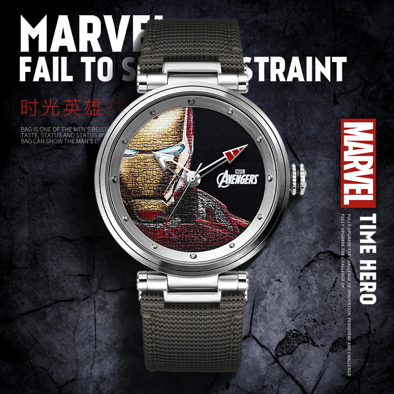 

Marvel For Mens Watches Original Avengers Iron Man Casual Japan Quartz Steel Wristwatches Sapphire Crystal New Male Reloj Hombre