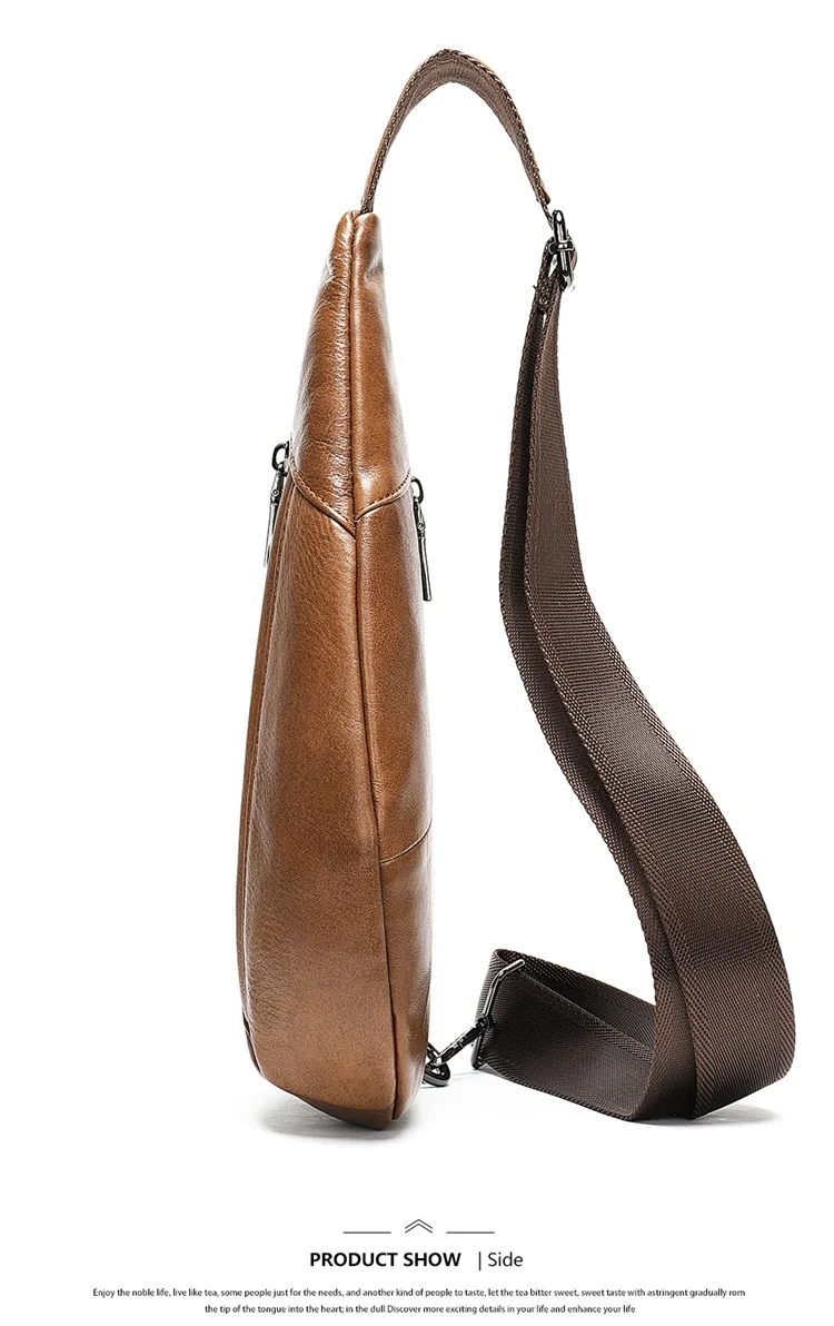 Echtes Leder Umhängetasche Für Herren Messenger Brusttasche_voghion.com