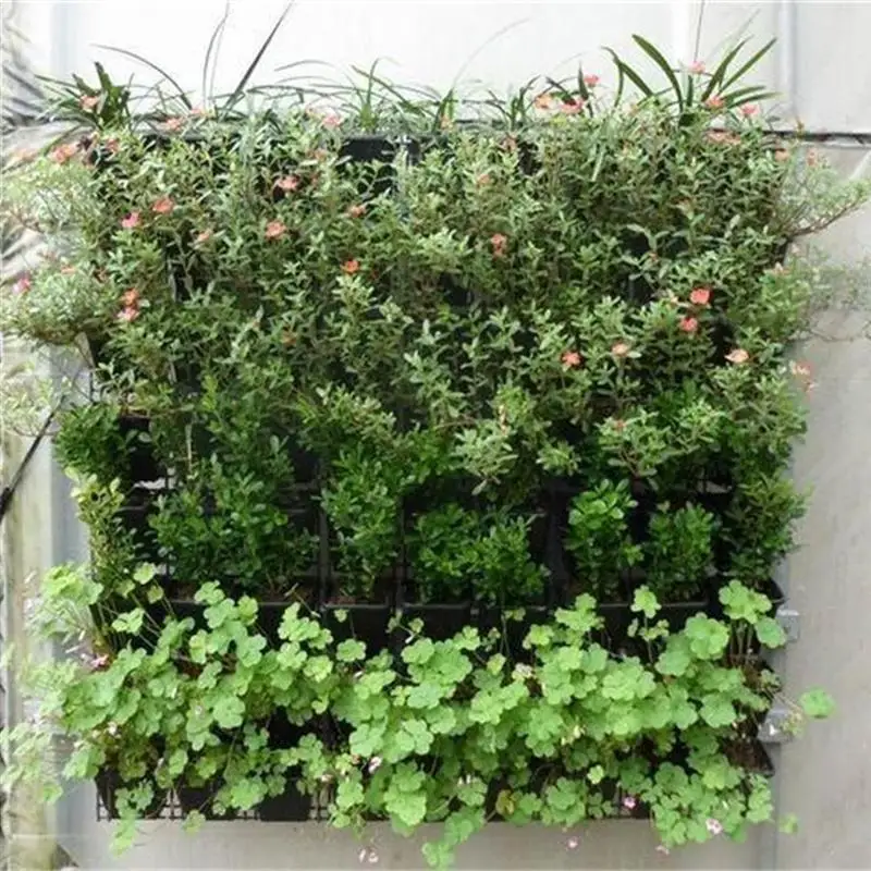 Wall Hanging Planting Bag Vertical 12-Pocket Planter Felt Growing Bag for Garden Outdoor