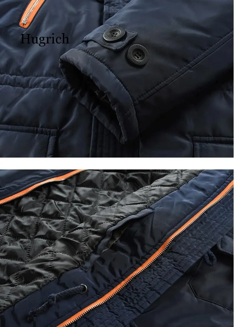 Winter Jacket Men Parka Coat Brand Padded Artificial Fur Medium-Long Thick Parkas Snowjacket Coat Warm Clothing