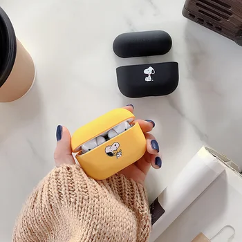 

Bluetooth headset cover for apple airpods pro case cute dog wireless headphone matte silicone cover for airpods 3