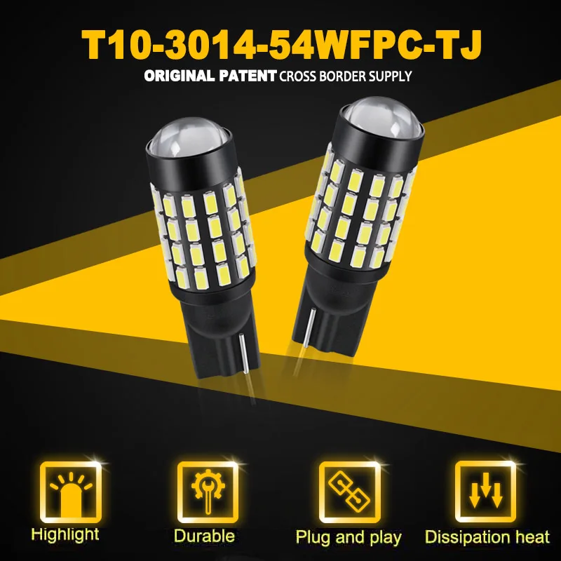 JIACHI 20 шт. автомобильный Стайлинг T10 светодиодный фонарь номерного знака 5W5 194 168 3014