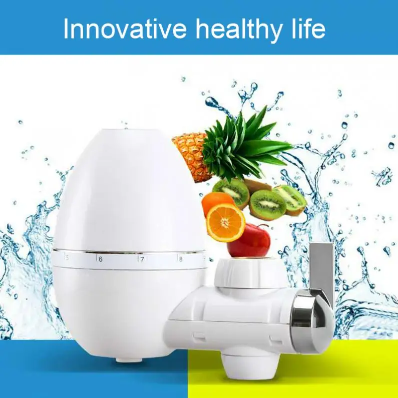 Portable 2L/min ABS Washable Ceramic Filter Faucet Tap Water Purifier Support Two Water Modes with 4 Interface Connectors