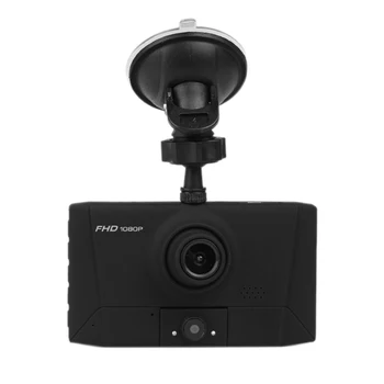 

3 Cameras Lens Car DVR 4 Inch IPS HD Dual Lens Dash Cam Driving Video Recorder 3 Lens Dash Camera