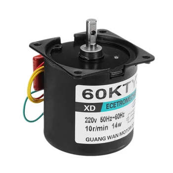 

60Ktyz Ac Motor 220V 10Rpm Permanent Magnetic Electric Synchronous Motor 14W Permanent Magnet Motor