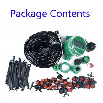 

DIY Micro Drip Water Irrigation Auto Timer Self Plant Garden Hose System Garden Irrigation Spray Watering Kits For Seeds Flower