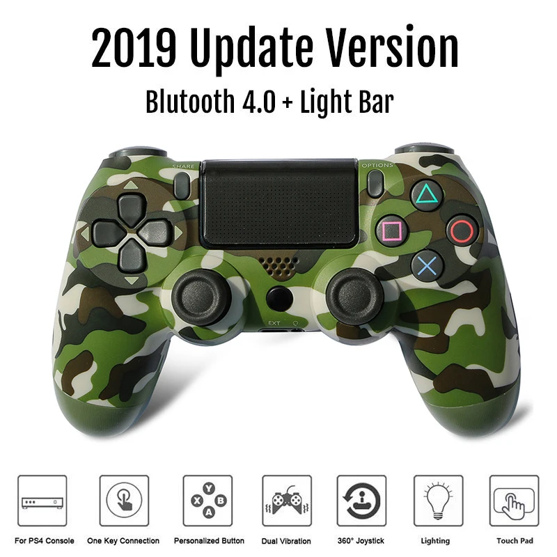 

2019 New Wireless Controller Bluetooth 4.0 Joystick Gamepads for PlayStation 4 PS4 Gamepad