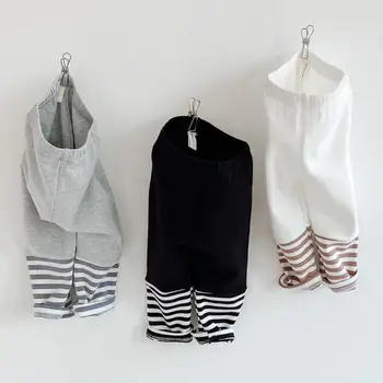 

Baby Girls Leggings Autumn Winter Warm Baby Striped Legging Kids Trouser For 0-24M Children Clothes