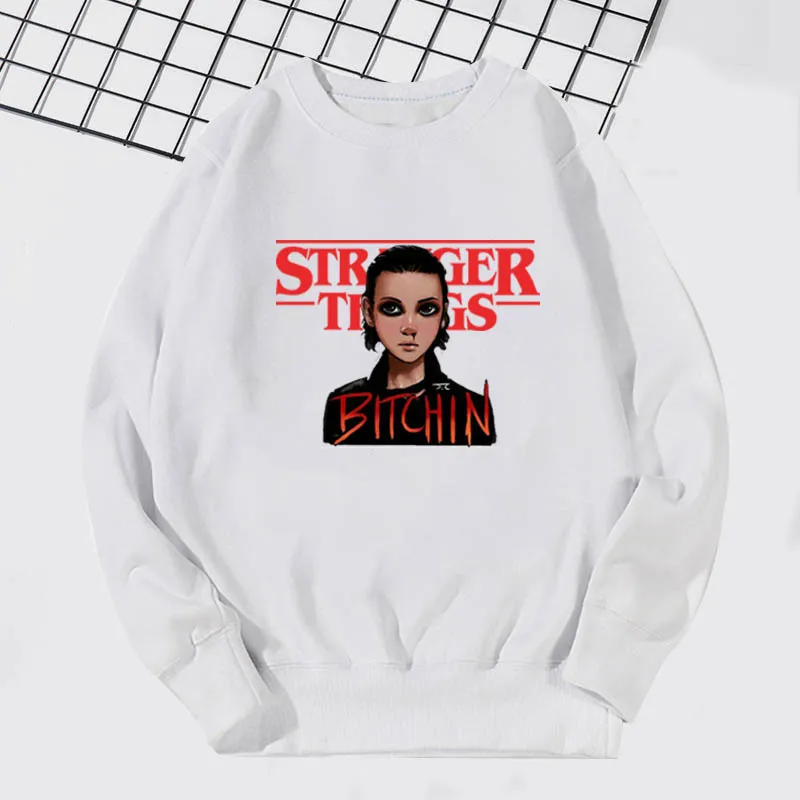 New Fashion Stranger Things Kids Winter Long Sleeve T Shirts Boys Sweatshirts Toddler Girl Hoodie Harajuku Pullover Outwear Tops - Цвет: 996h-bj-11-13-14