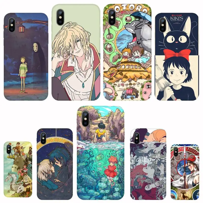

Spirited Away Soft silicone TPU Phone Case For iphone 12 5 5s 5c se 6 6s 7 8 plus x xs xr 11 pro max