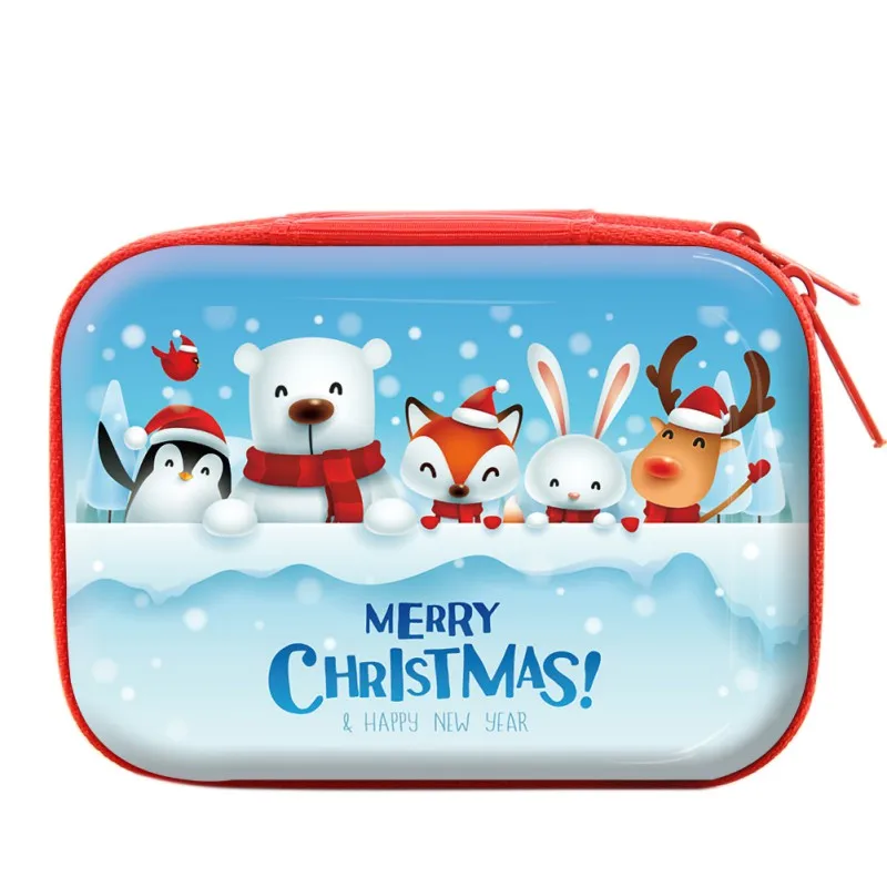 Merry Christmas Кошелек для монет, детский мини квадратный Рождественский Подарочный мешок для sd-карты, наушник для ключей, кошелек, сумка для наушников, коробка - Цвет: 4