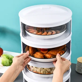 

Household Kitchen Refrigerator Transparent Sealed Stackable Food Insulation Cover Dustproof Vegetable Cover Storage Box