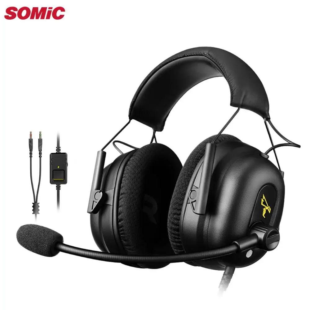 Игровая Гарнитура Somic для геймеров PS4 наушники с шумоподавлением 3 5 мм проводные